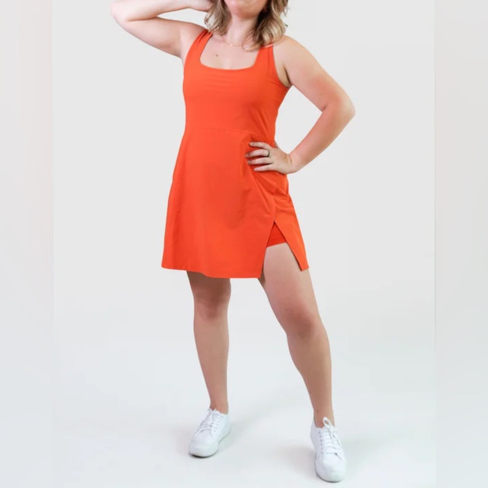 🧡Alder Apparel Get Dirty Dress in Orange XS Exercise Dress